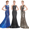 Starzz 2016 sin mangas pálido dorado Backless brillantes lentejuelas largo formal vestido de noche ST000072-2